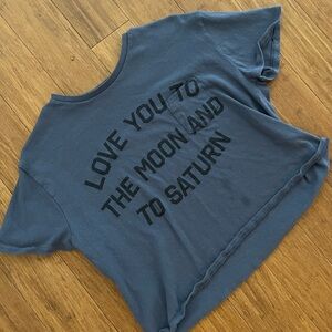 Official Taylor Swift S/M folklore cropped tee